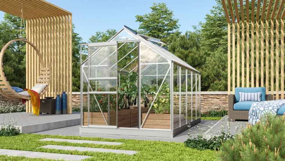 Växthus Venus 6200 Alu Glas 6,2 m² Vitavia