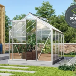Växthus Venus 5000 Alu Glas Sockel 5 m² Vitavia