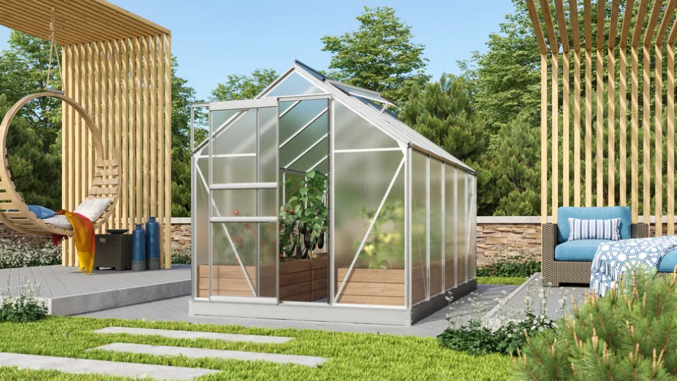 Växthus Venus 6200 Alu Poly 6,2 m² Vitavia