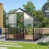 Växthus Venus 6200 Svart Glas Sockel 6,2 m² Vitavia