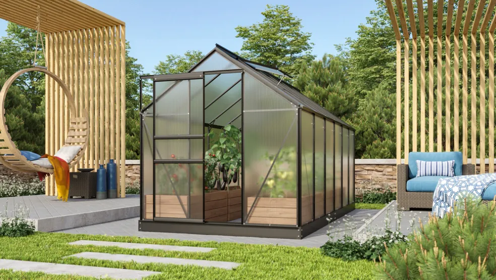 Växthus Venus 7500 Svart Poly 7,5 m² Vitavia