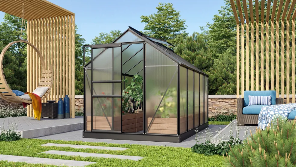 Växthus Venus 6200 Svart Poly 6,2 m² Vitavia