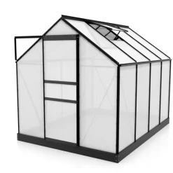Växthus Venus 5000 Svart Poly Sockel 5 m² Vitavia