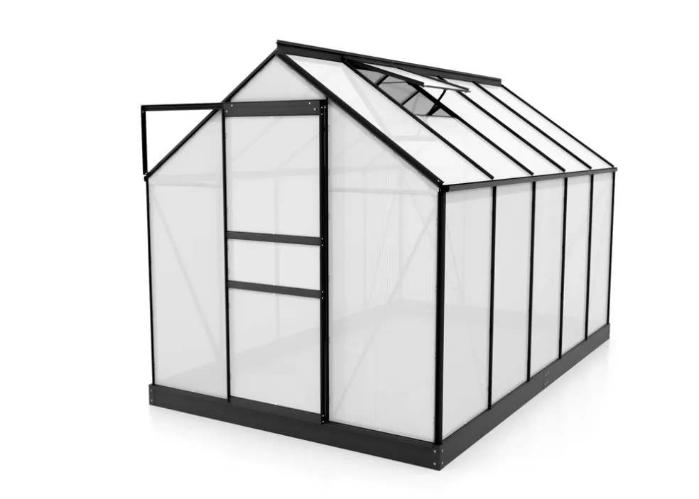Växthus Venus 6200 Svart Poly Sockel 6,2 m² Vitavia